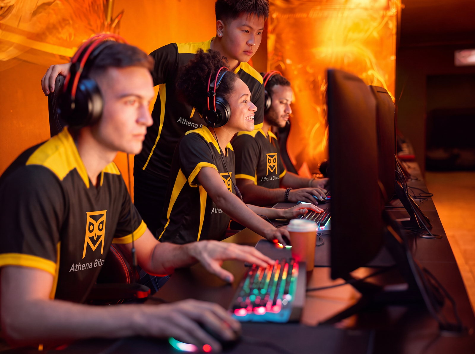 Athena team at trading screens